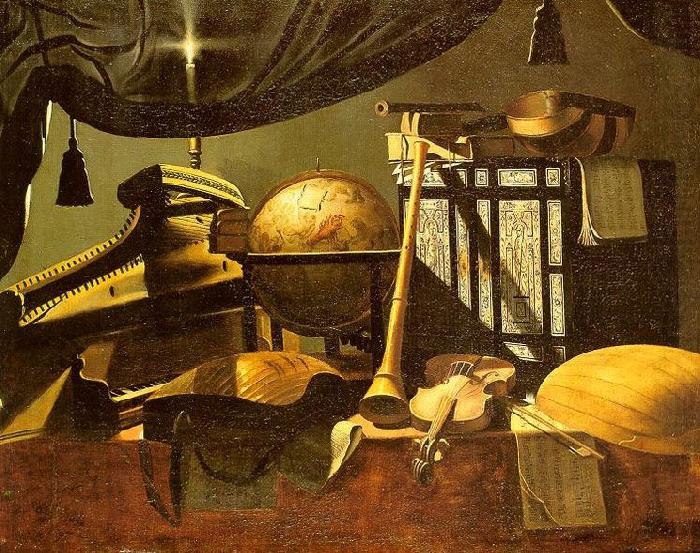 Evaristo Baschenis Still Life with Musical Instruments china oil painting image